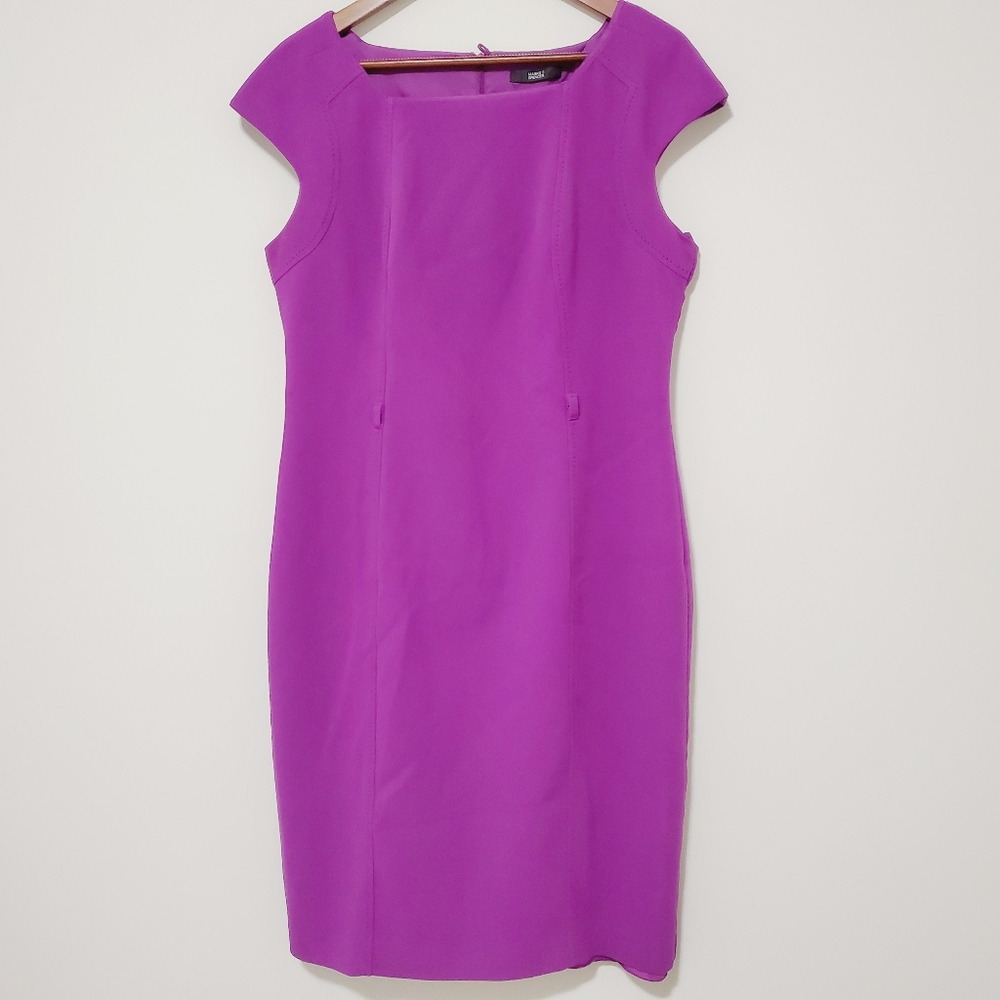 3/$20 Mark and Spencer Denim Dress size 16 Magenta